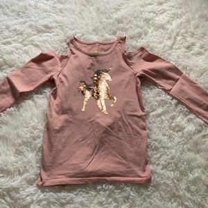Childrens Place cute long sleeve with shoulder cut outs